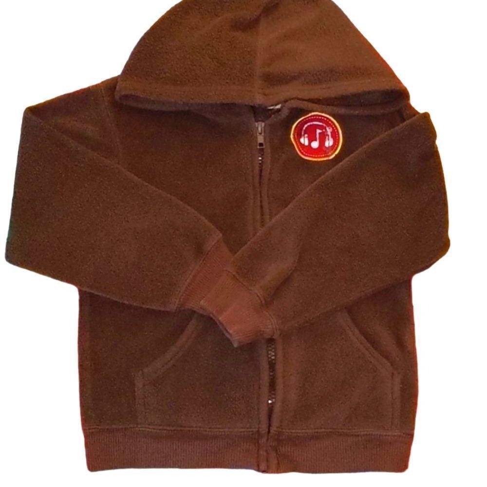 Peanut & Ollie brown‎ Embroidered Kids fleece jacket🌈5 for $25